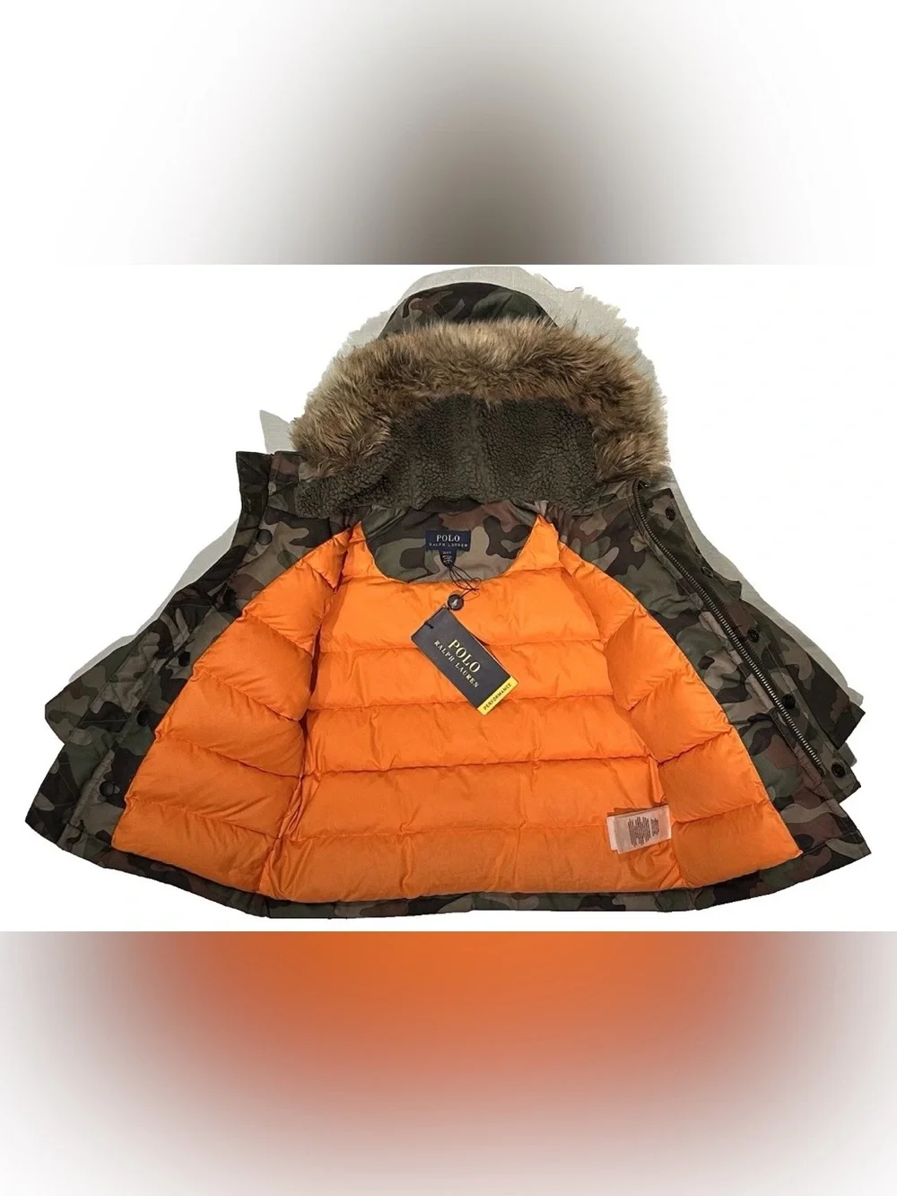 NEW POLO RALPH LAUREN CAMO PUFFER COAT 2T KIDS BOYS TODDLER BUBBLE COAT WARM